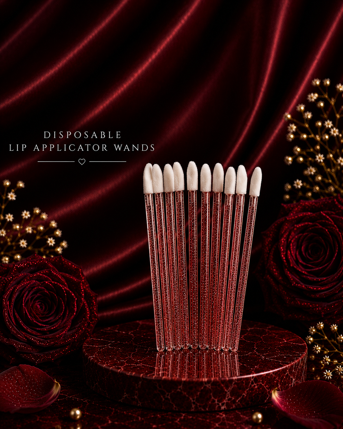 Disposable Red Lip Wand Applicator